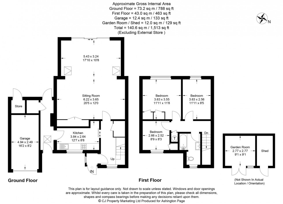 Floorplan for Westway, Beaconsfield, HP9