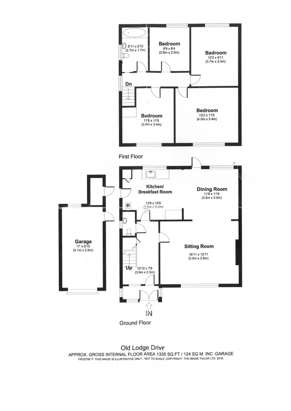 Floorplan for Old Lodge Drive, Beaconsfield, HP9