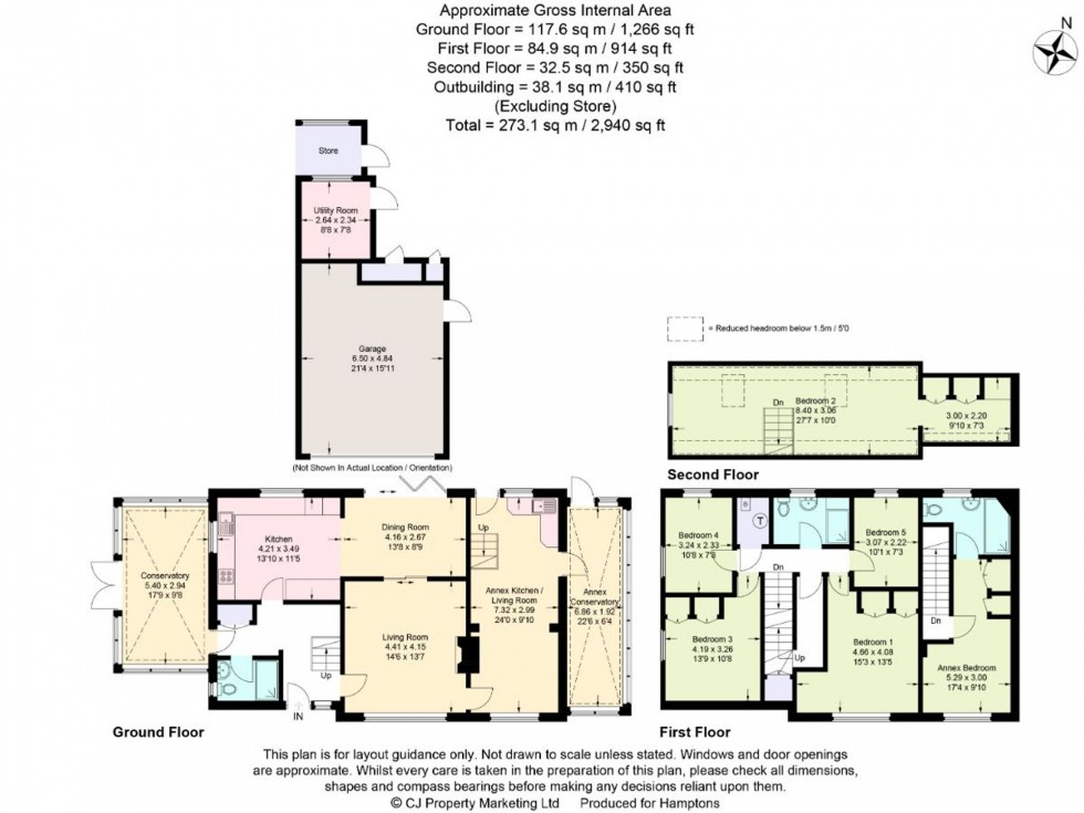 Floorplan for Knottocks Drive, Beaconsfield, HP9