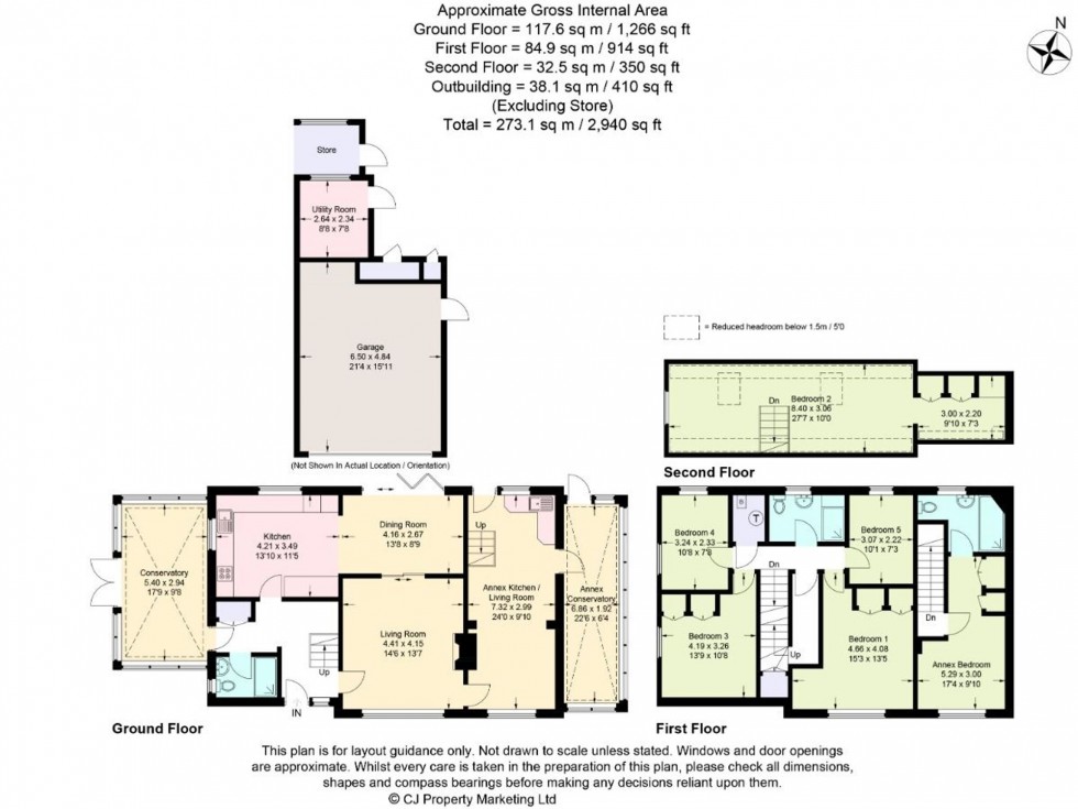 Floorplan for Knottocks Drive, Beaconsfield, HP9