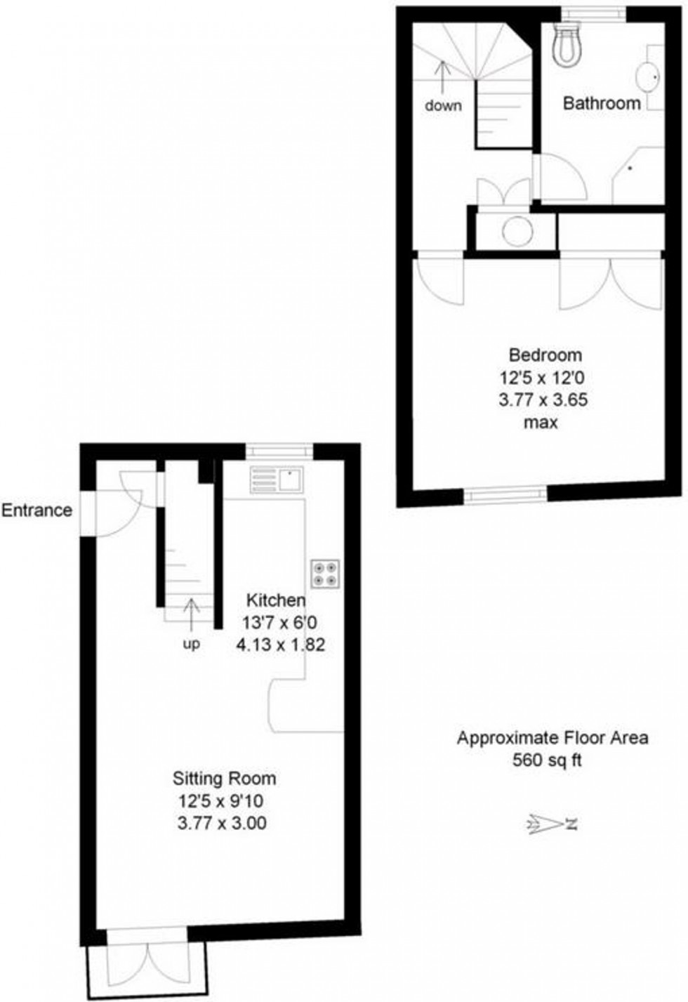 Floorplan for Burkes Road, Beaconsfield, HP9
