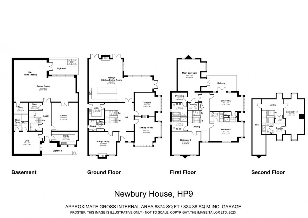 Floorplan for Knottocks Drive, Beaconsfield, HP9