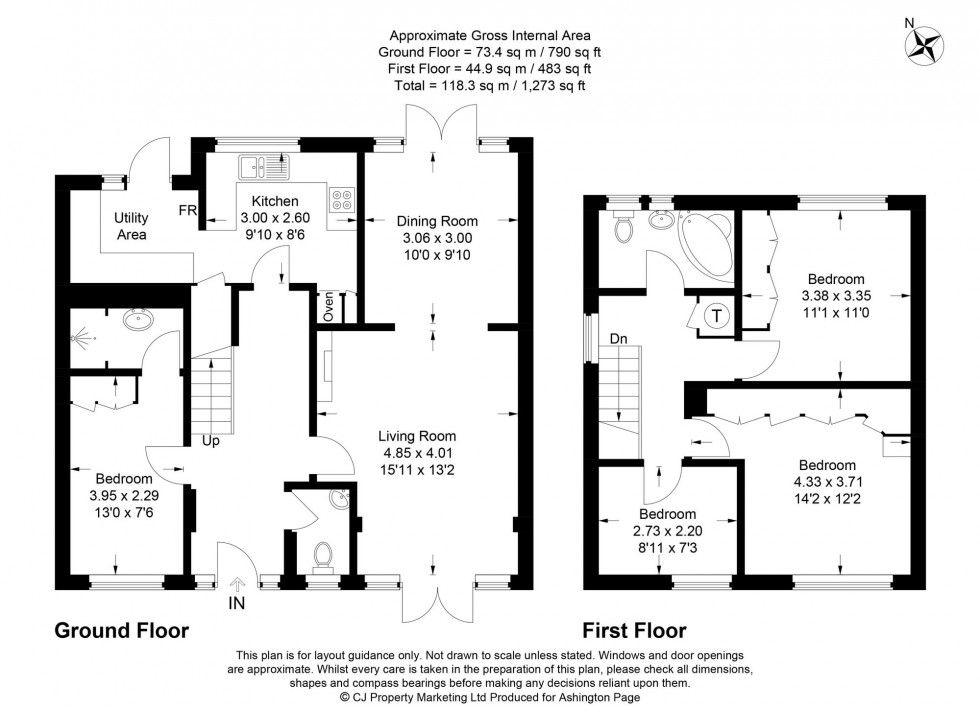 Floorplan for Ivins Road, Beaconsfield, HP9