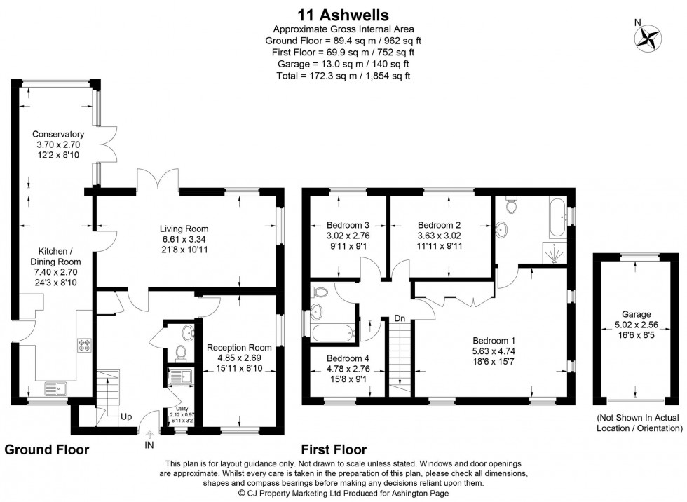 Floorplan for Ashwells, Penn, HP10