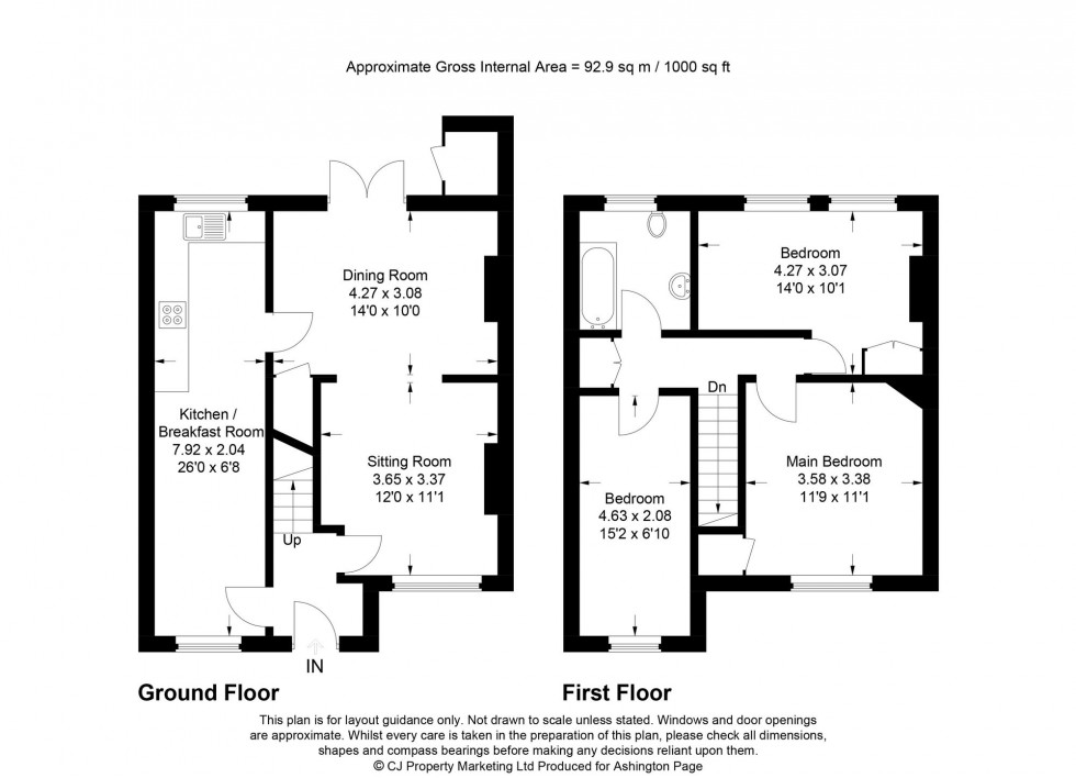 Floorplan for Church Road, Seer Green, HP9