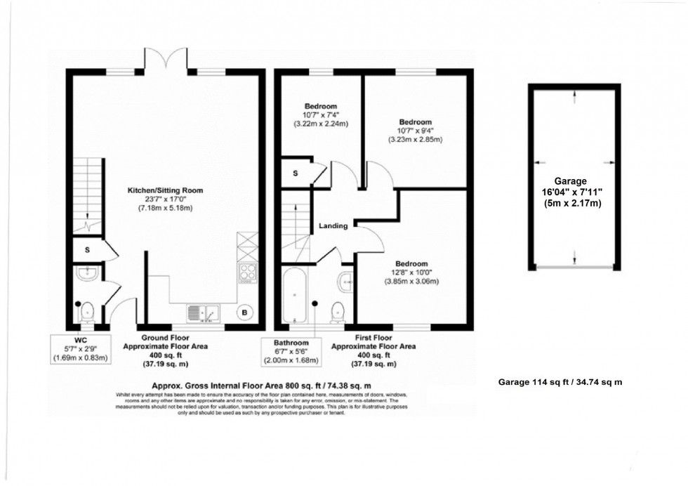 Floorplan for Yew Tree Close, Beaconsfield, HP9