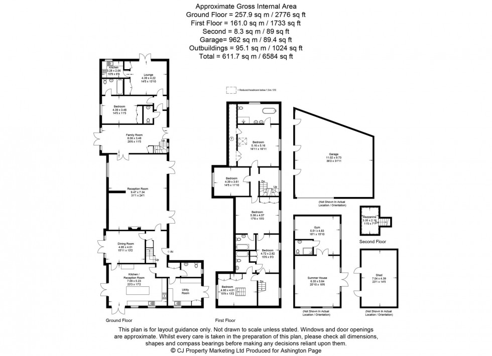 Floorplan for Farnham Park Lane, Farnham Royal, SL2