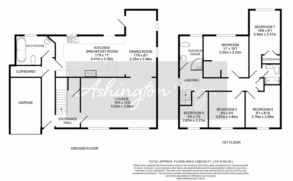 Floorplan for Bay Tree Close, High Wycombe, HP11