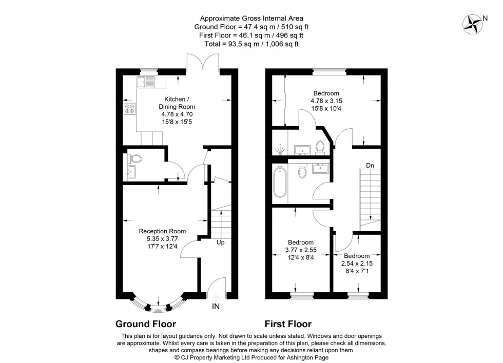 Floorplan for Charsley Road, Wilton Park, HP9