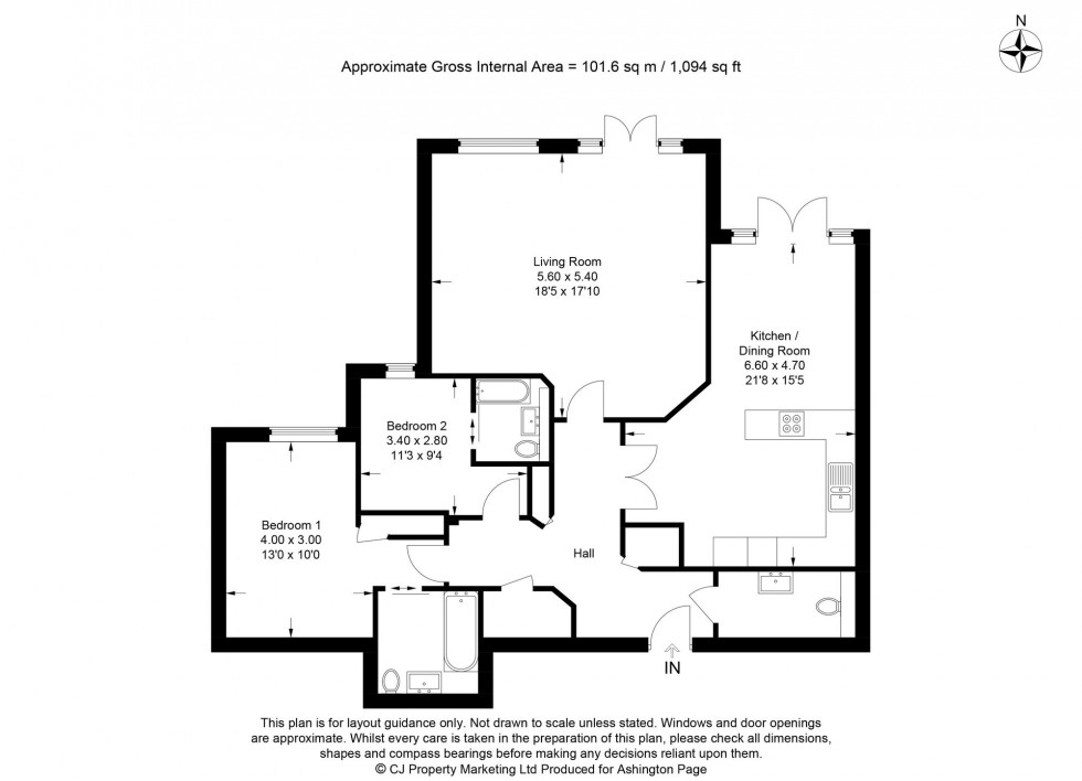 Floorplan for Gregories Road, Holmewood, HP9