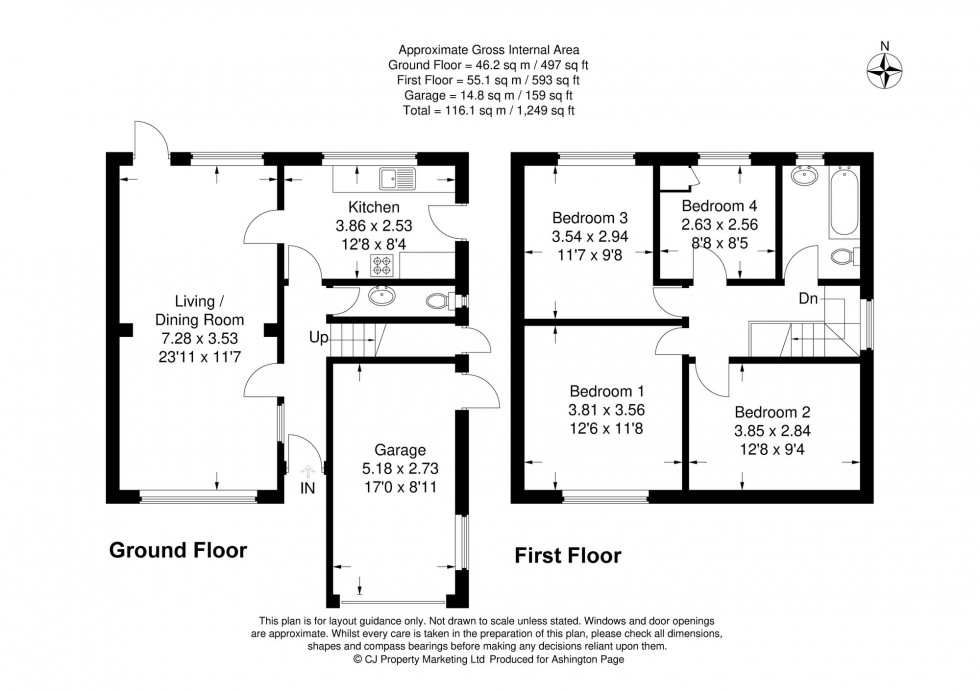 Floorplan for The Spinney, Beaconsfield, HP9