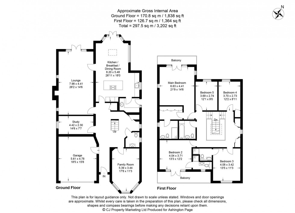Floorplan for Deanway, Chalfont St. Giles, HP8