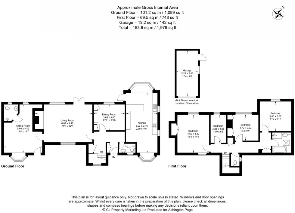 Floorplan for Copse Lane, Jordans, HP9