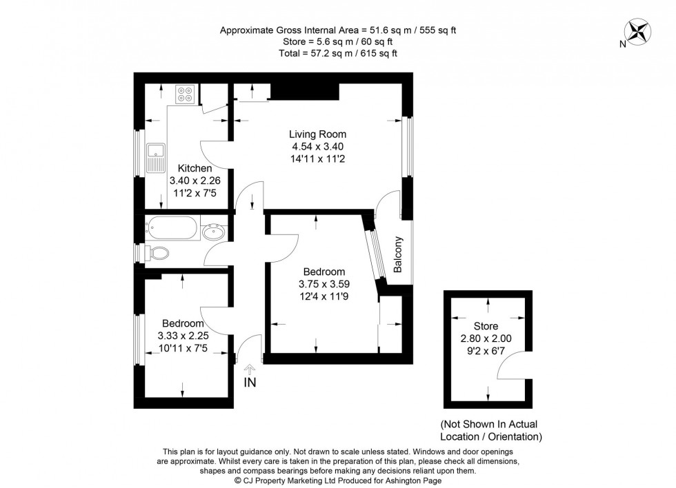Floorplan for Shepherds Close, Beaconsfield, HP9