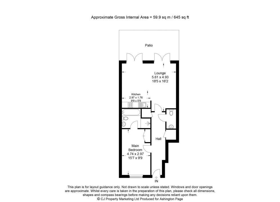 Floorplan for Kingsmead Road, High Wycombe, HP11