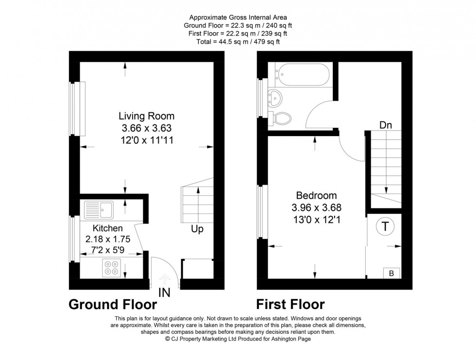 Floorplan for Hellyer Way, Bourne End, SL8