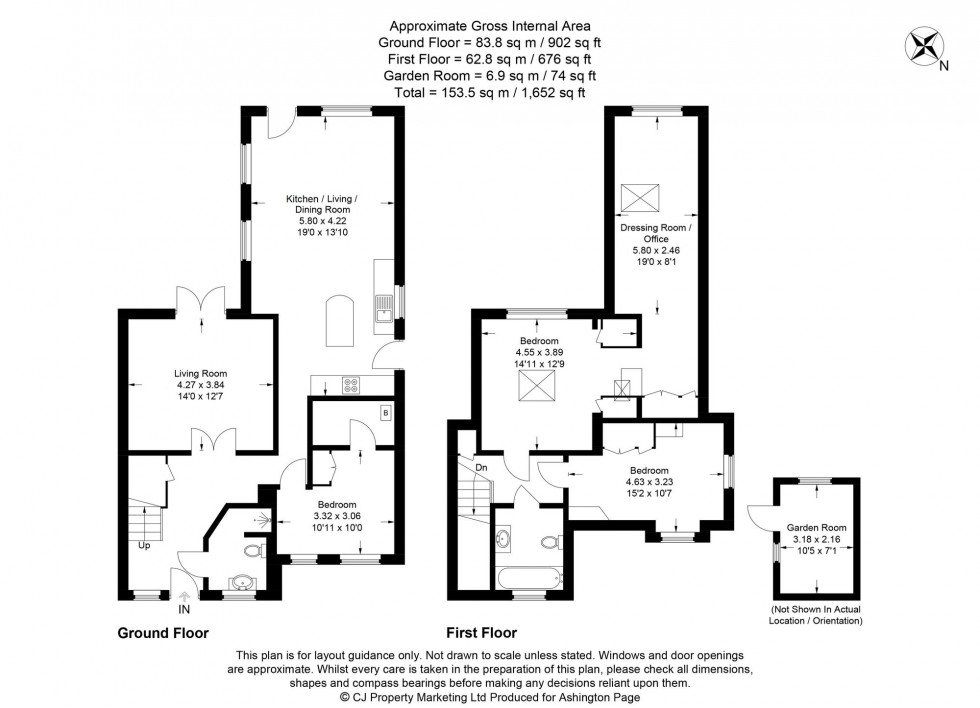 Floorplan for Wooburn Moor, High Wycombe, HP10