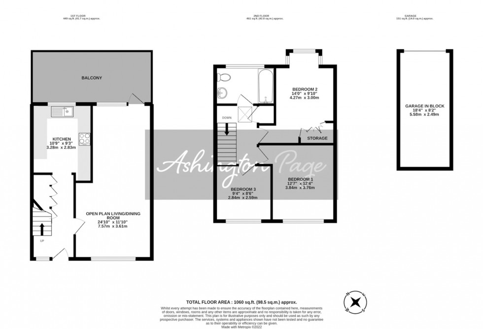 Floorplan for Grove Court, Beaconsfield, HP9