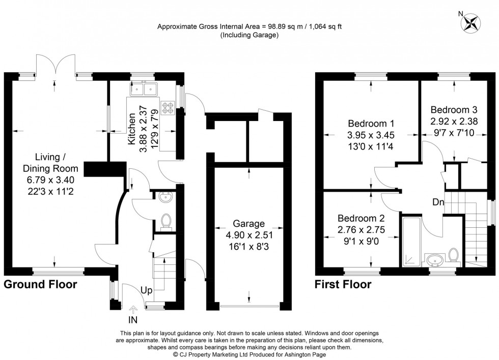 Floorplan for Woodway, Beaconsfield, HP9