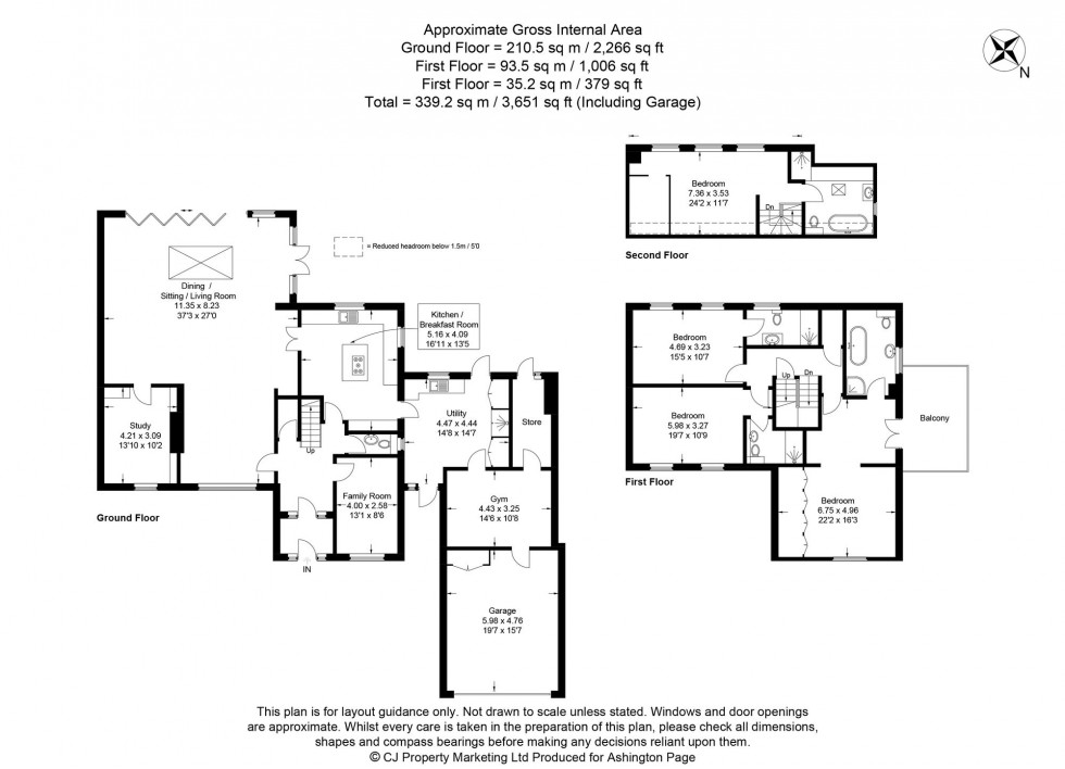 Floorplan for Knottocks End, Beaconsfield, HP9