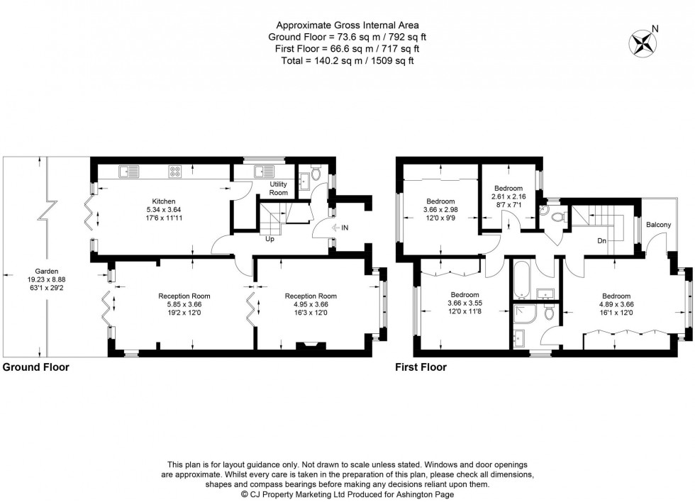 Floorplan for Park Lane, Beaconsfield, HP9