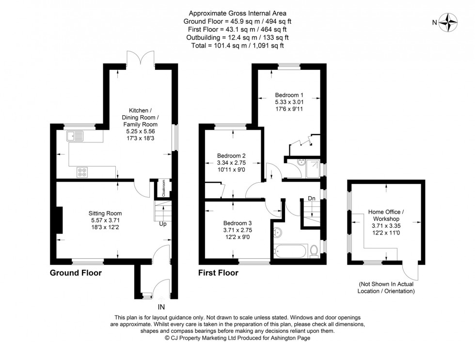 Floorplan for Fernhurst Close, Beaconsfield, HP9