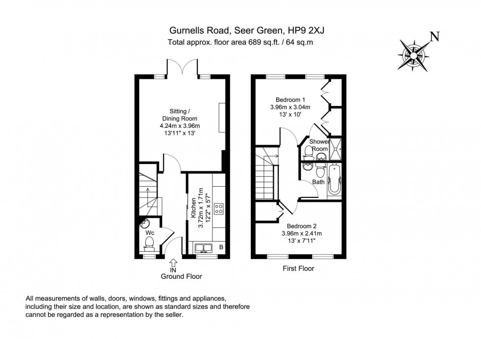 Floorplan for Gurnells Road, Seer Green, HP9