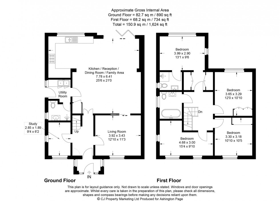 Floorplan for Candlemas Mead, Beaconsfield, HP9