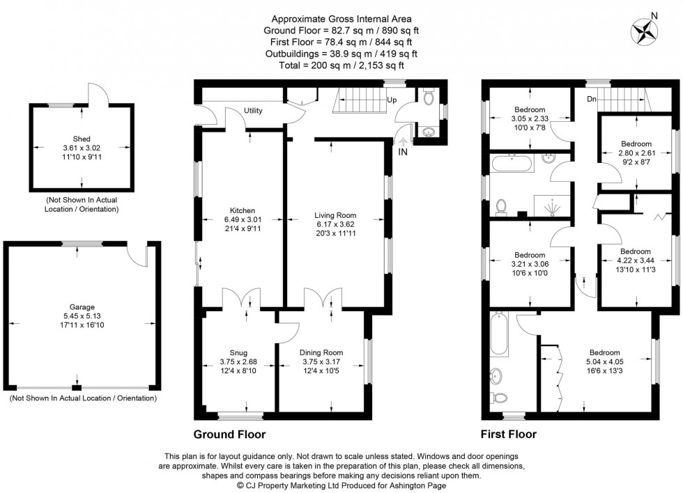 Floorplan for Godolphin Road, Seer Green, HP9