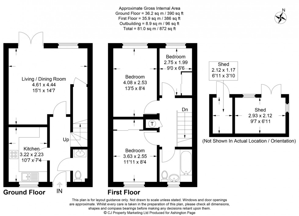 Floorplan for Cranwells Lane, Farnham Common, SL2