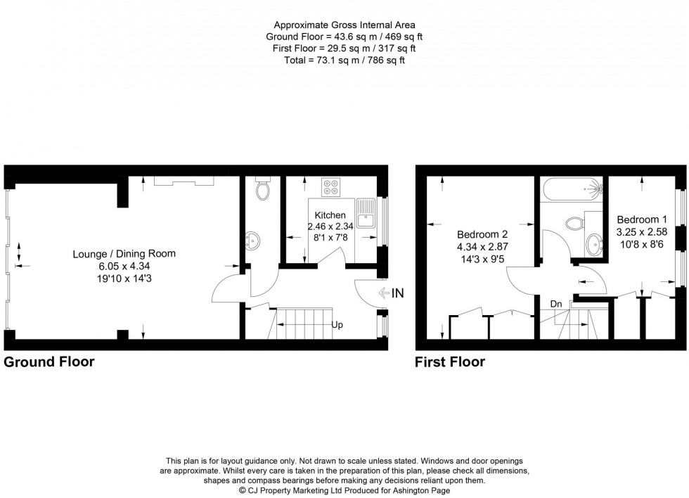 Floorplan for Wycombe End, Beaconsfield, HP9