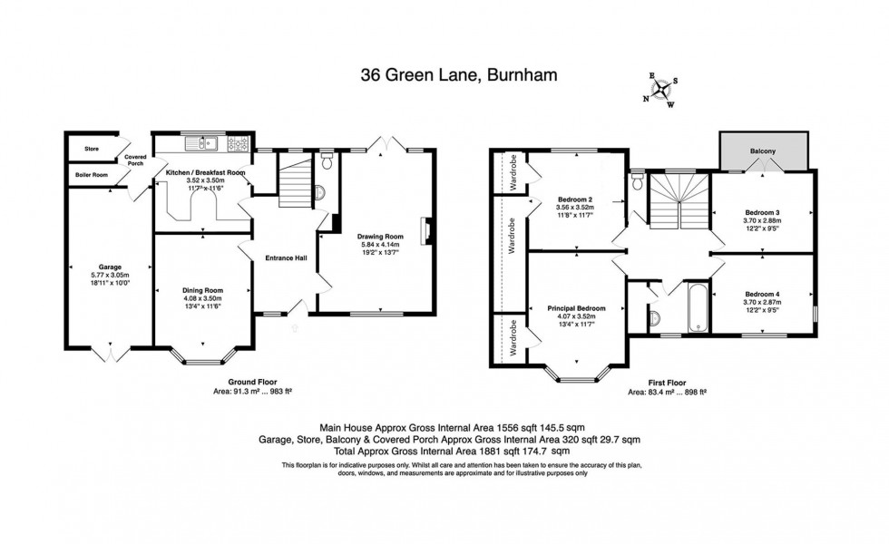 Floorplan for Green Lane, Burnham, SL1