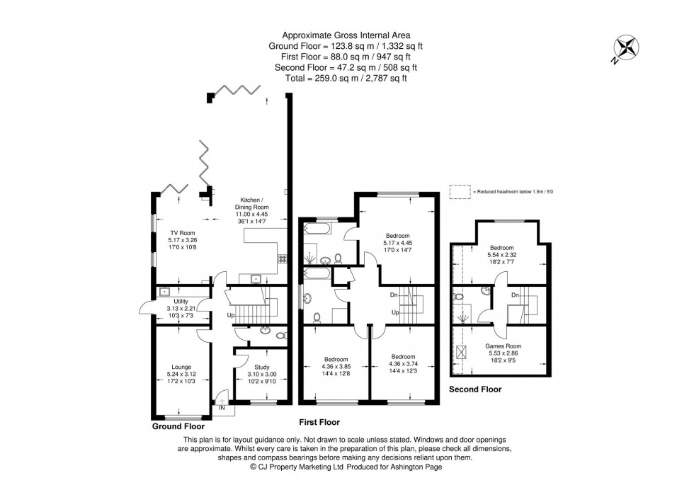 Floorplan for 11 Woodlands Drive, Beaconsfield, HP9