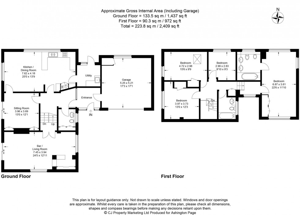 Floorplan for Hampden Hill, Beaconsfield, HP9