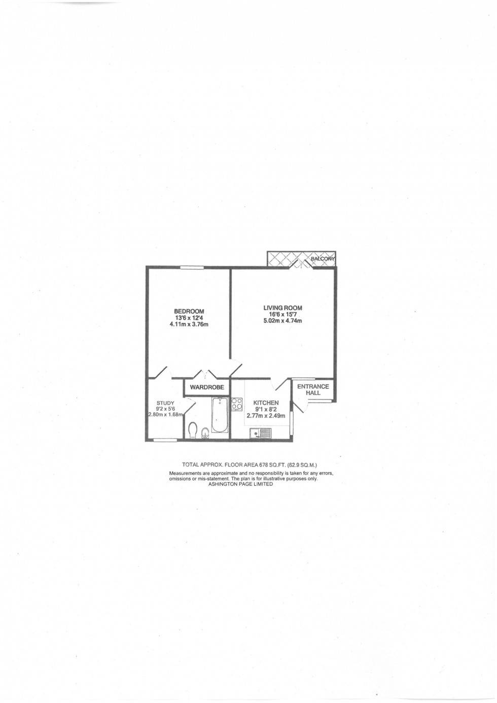 Floorplan for Burkes Road, Beaconsfield, HP9