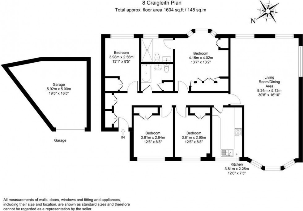 Floorplan for Grove Road, Craigleith, HP9