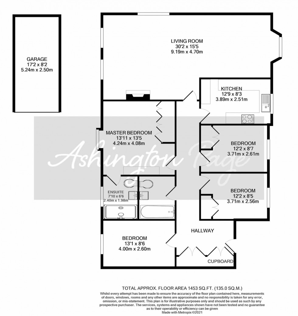 Floorplan for Grove Road, Craigleith, HP9