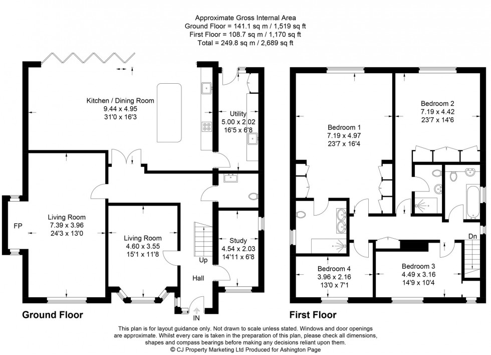 Floorplan for West Avenue, Penn, HP10
