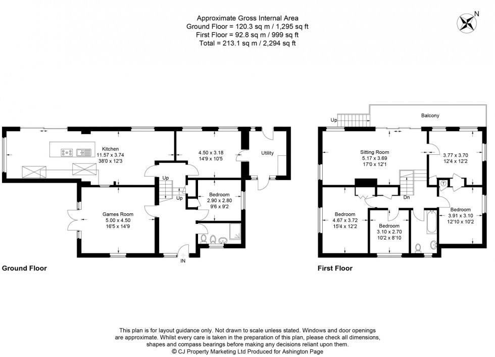 Floorplan for Hampden Hill, Beaconsfield, HP9