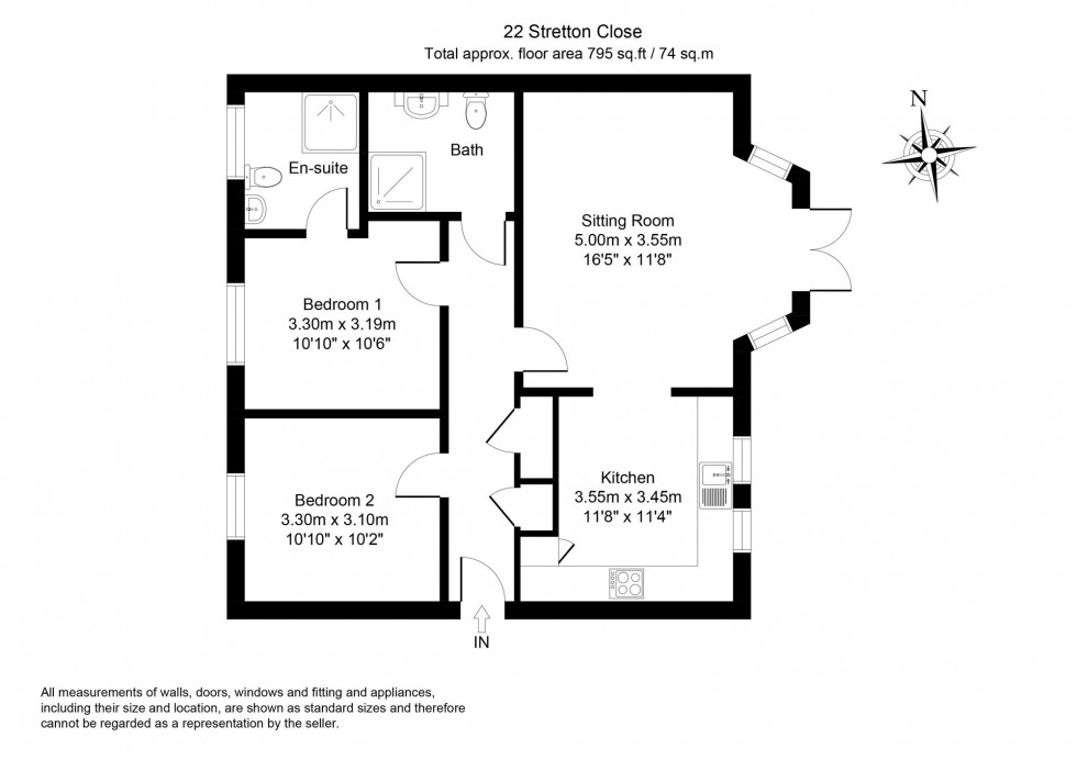 Floorplan for Stretton Close, Penn, HP10