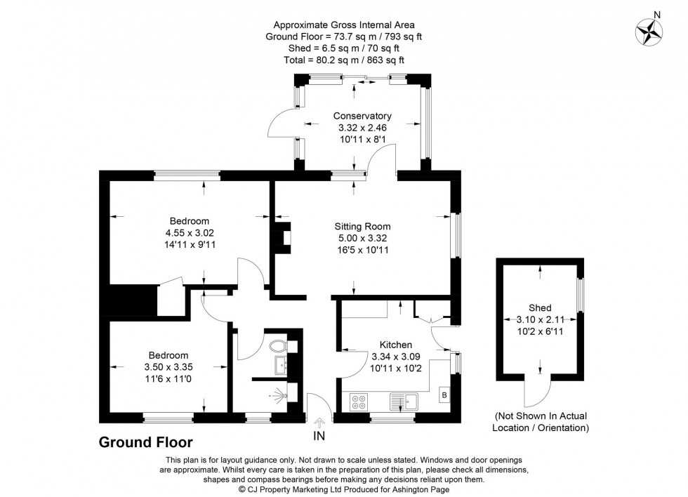 Floorplan for Westway, Beaconsfield, HP9
