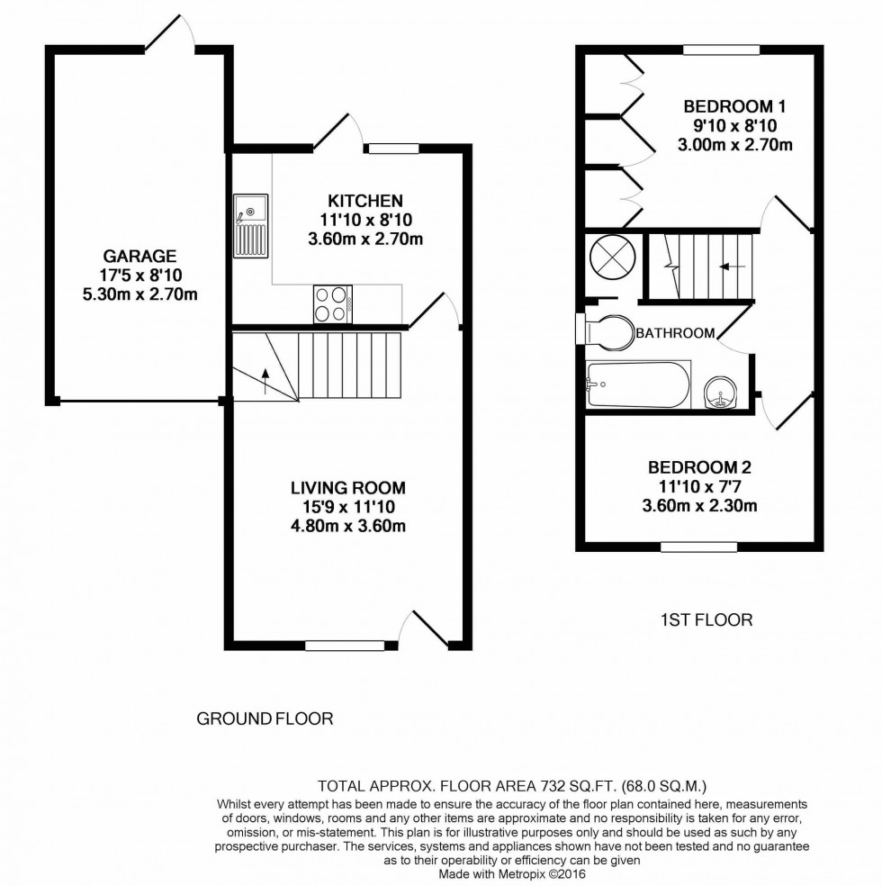 Floorplan for Orchard Drive, Wooburn Green, HP10