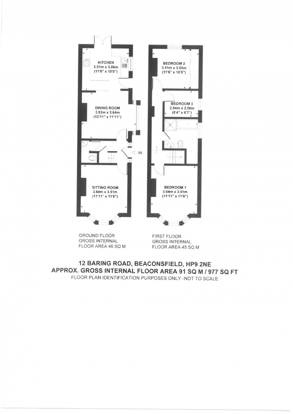 Floorplan for Baring Road, Beaconsfield, HP9