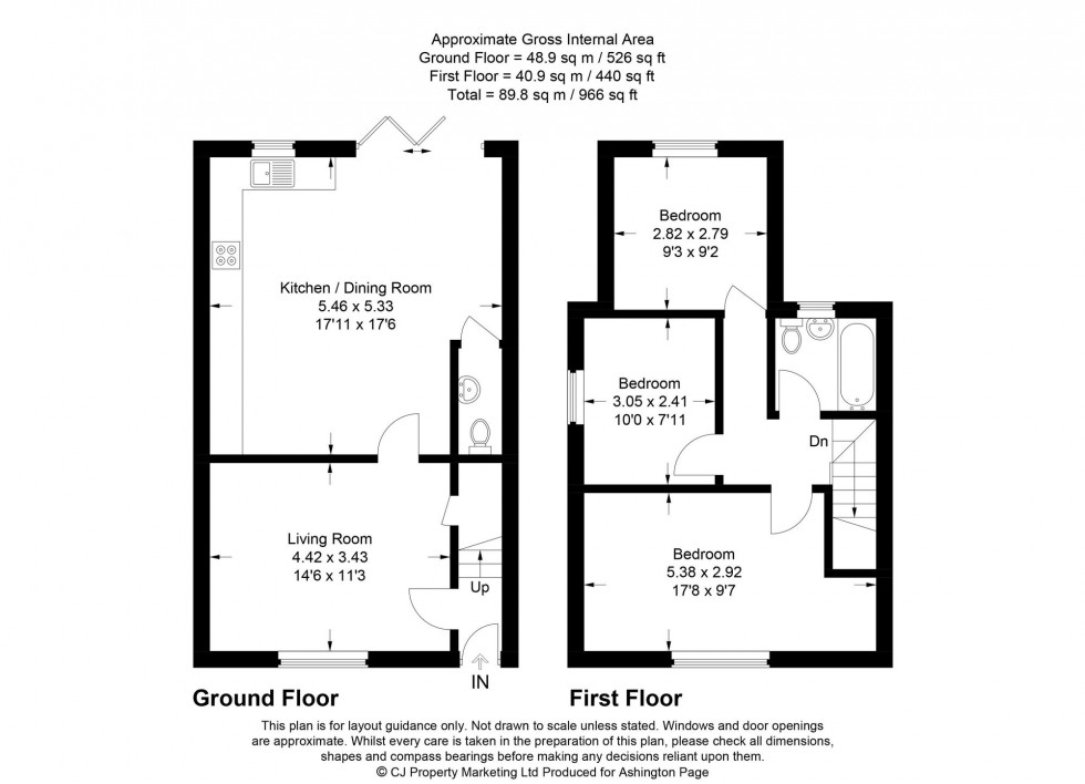 Floorplan for Cherry Tree Road, Beaconsfield, HP9