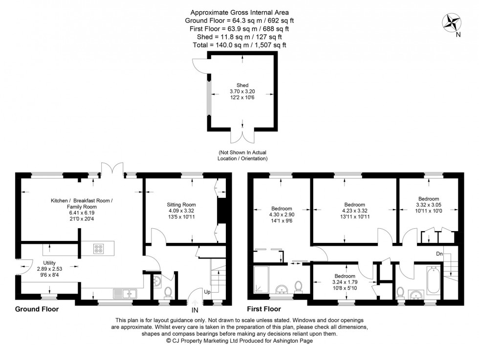 Floorplan for Candlemas Mead, Beaconsfield, HP9